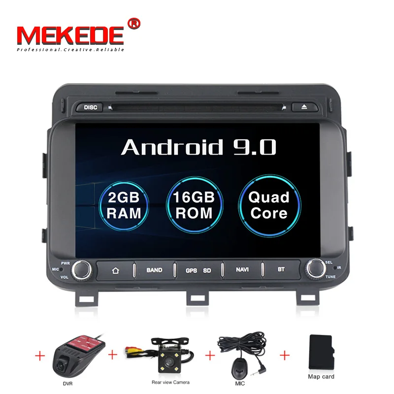 Android 9,0 4 Гб ram 32 ГБ rom RDS USB BT автомобильный DVD мультимедийный плеер Радио стерео для Kia K5 Optima - Цвет: 16G CAMERA DVR