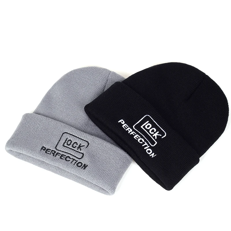 

High quality LOCK embroidery wool hat fashion autumn and winter wild warm hats outdoor leisure sports cap couple universal caps