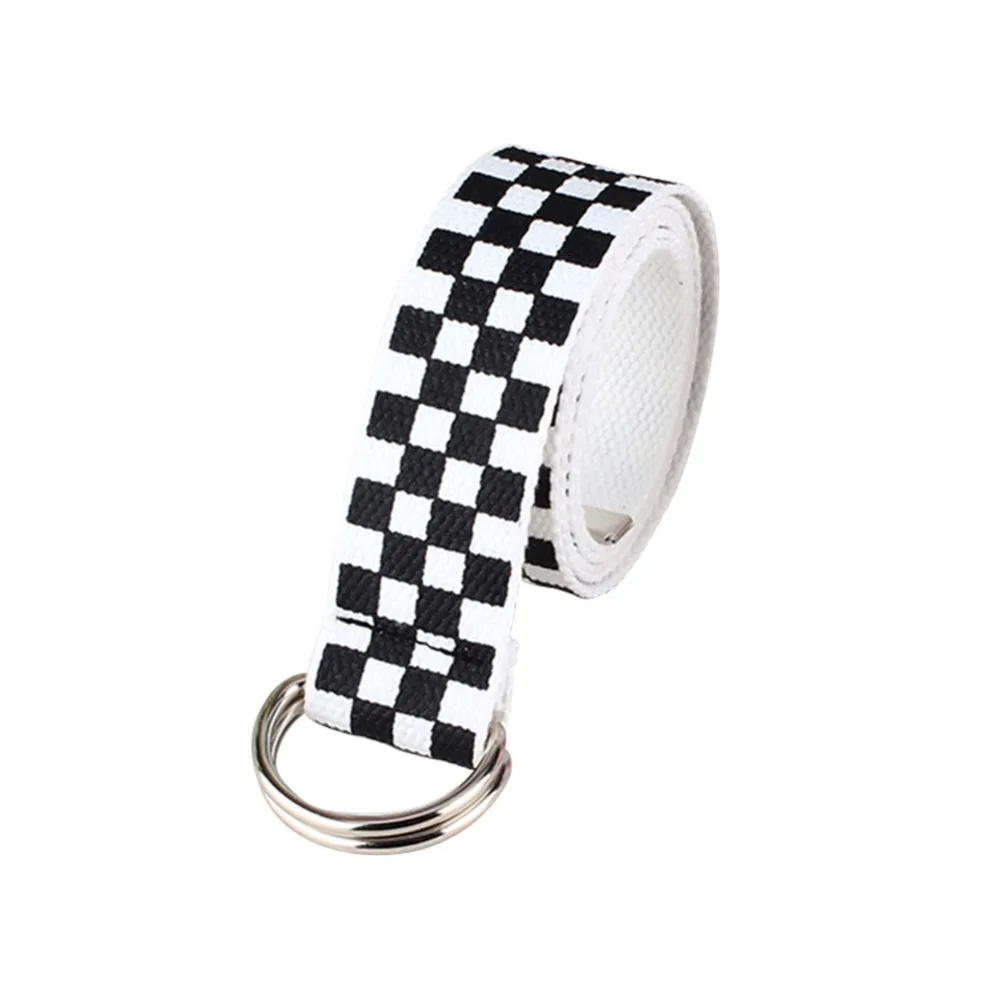 135 см женский пояс в клетку, брезентовый пояс, пояс в черно-белую клетку, пояс в клетку, черно-белую клетку