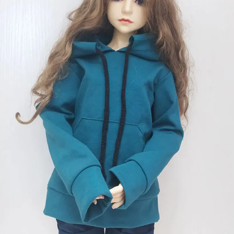 3 only coat Одежда куклы Толстовка простота длинный рукав подходит для 1/3 1/4 1/6 BJD рубашки куклы аксессуары Модная Одежда для кукол - Цвет: 3 only coat