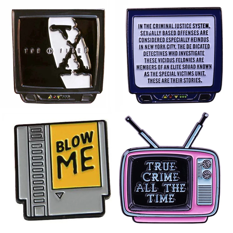 

LB2203 Retro TV Jewelry Game Hard Enamel Pin Badge Brooch Lapel Collar Pins Brooch Badge Backpack Hat Jewelry Accessories