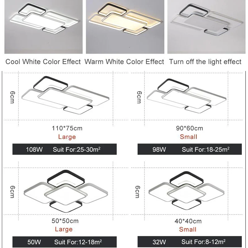 Поверхность современная светодиодная Люстра для гостиной спальни ультра тонкий