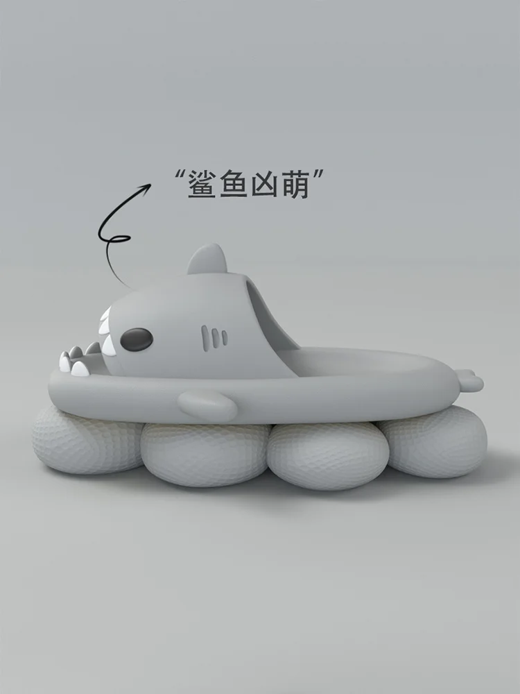 Shark Summer Children's Slippers Rainbow Shoes For Kids Toddler Baby Outdoor EVA Cartoon Print Cute Flat Heels Beach Sandals