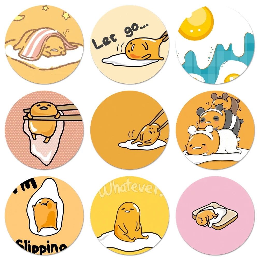 58 мм милый мультяшный значок яйцо пашот брошь заколка аксессуары для одежды