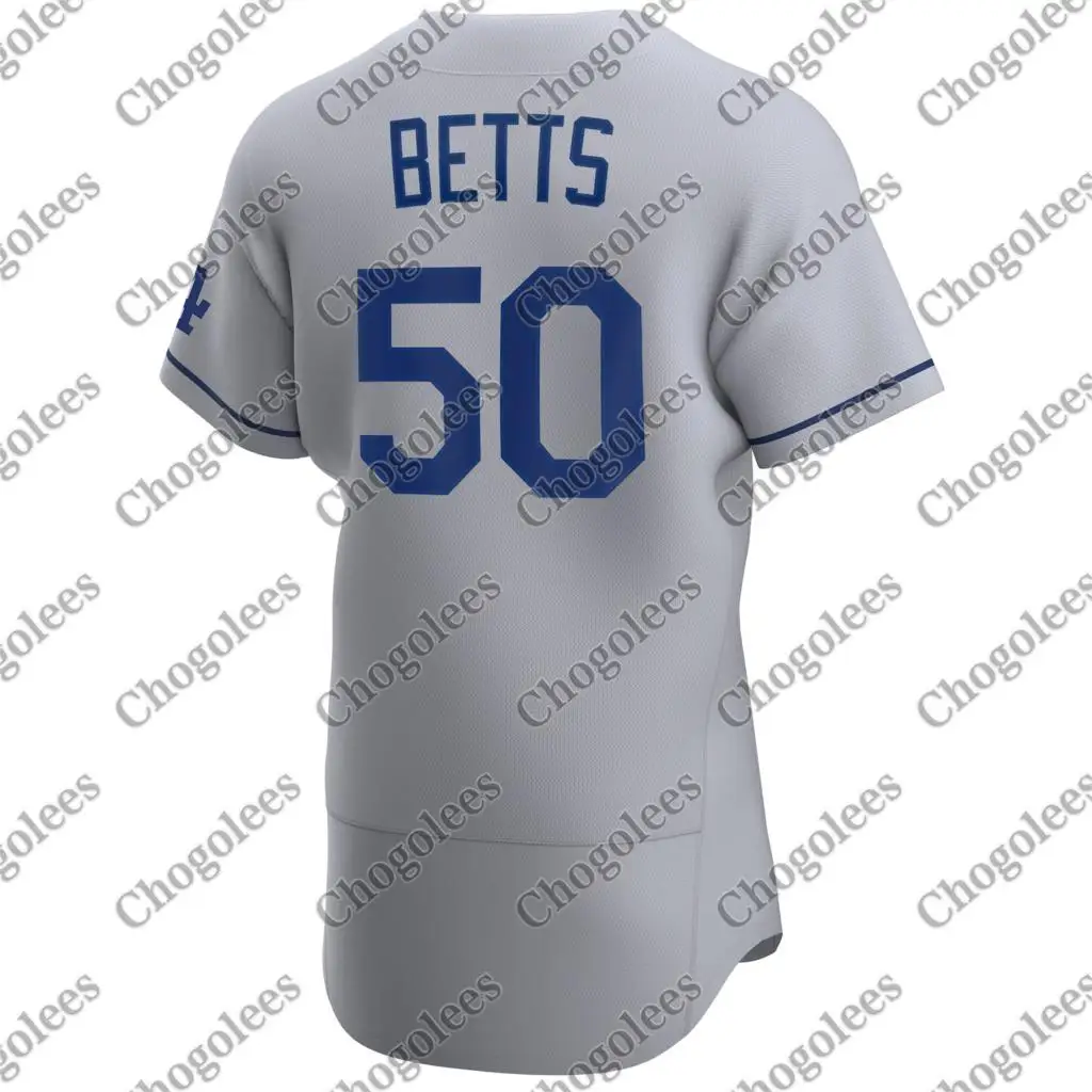 

Baseball Jersey Mookie Betts Los Angeles 2020 Away Player Jersey - Gray