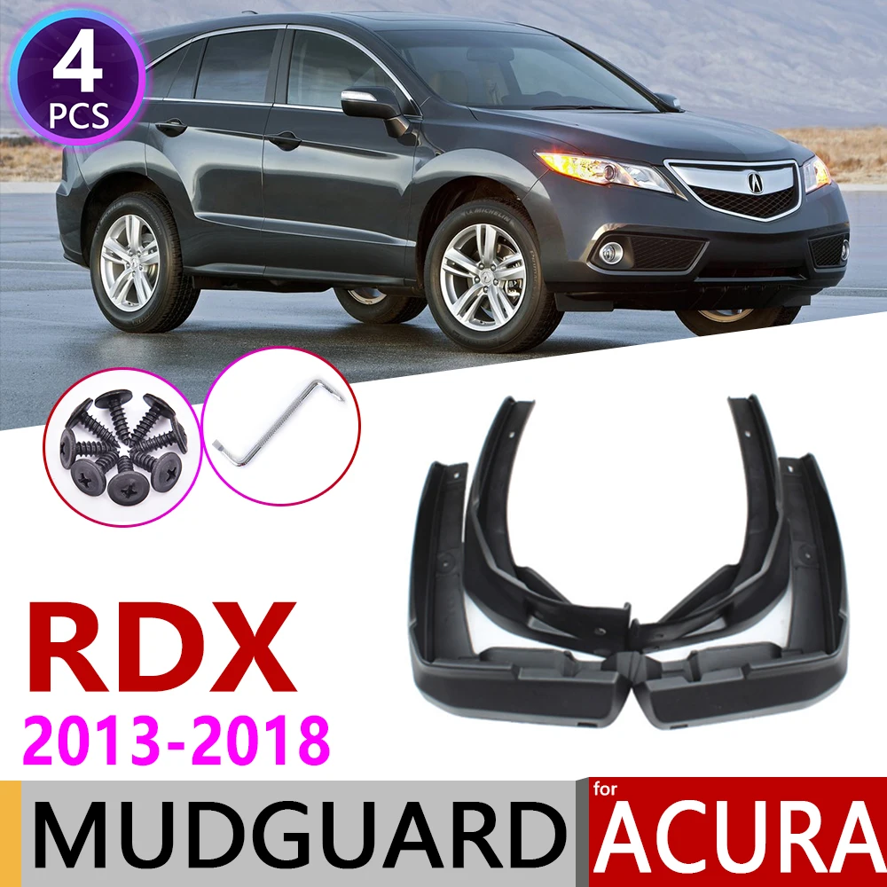

4 PCS Car Mudflap for Acura RDX 2013~2018 Fender Mud Guard Flap Splash Flaps Mudguards Accessories 2014 2015 2016 2017 2nd 2 Gen