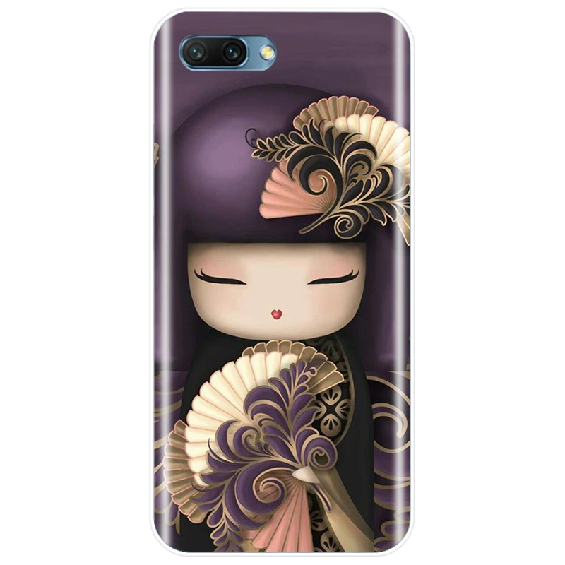 Чехол kawaii Japanese Kokeshi Doll Мягкий Силиконовый ТПУ чехол для телефона Huawei MATE 7 8 9 10 20 pro