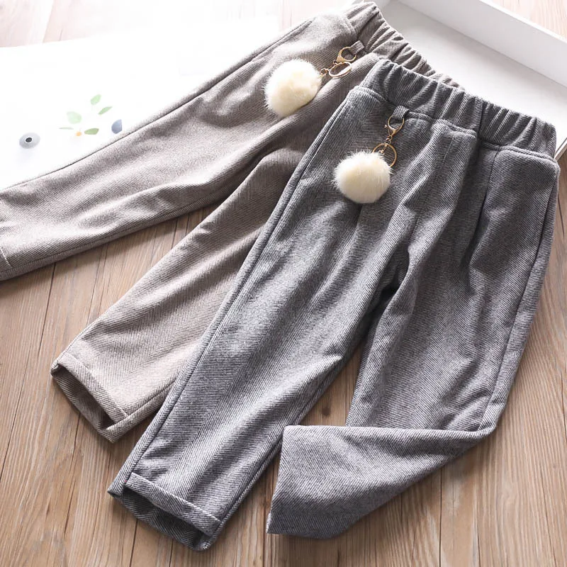 Повседневные бархатные штаны для девочек на осень и зиму детские детская одежда