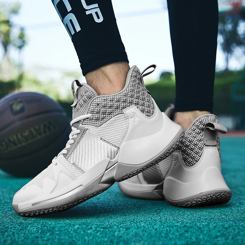 

Big Size 36-45 Men Basketball Shoes SportStar High Top Shoes Non-slip Outdoor Sport Athletic Basket Boys Kids Sneakers
