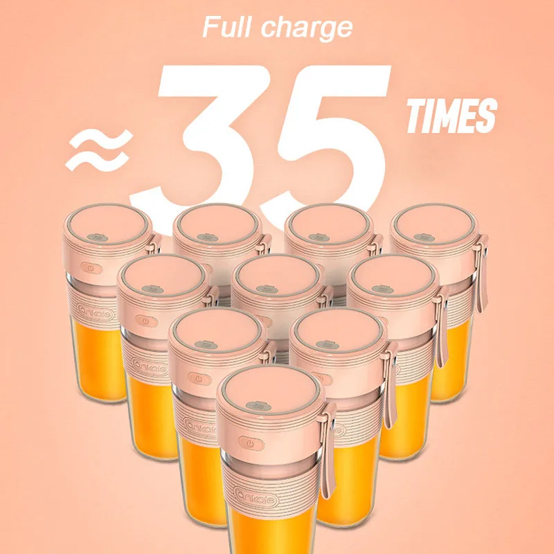 Электрическая соковыжималка портативная с USB зарядкой для фруктов овощей соевое