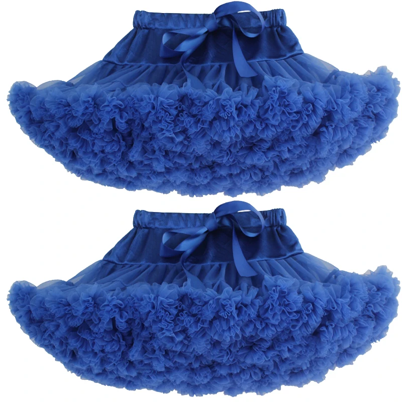 royal blue2 2 предмета, модная юбка-пачка для малышей Юбка-американка для маленькой принцессы Пышная юбка для балета Детский костюм для вечеринок и выступлений, подарки для детей от 0 до 2 лет - Цвет: royal blue2