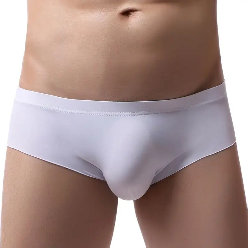 

Мужские трусы, Летние бесшовные шелковые трусы, мужское сексуальное ультратонкое полупрозрачное нижнее белье, мужские 3D U-выпуклые трусы-дж...