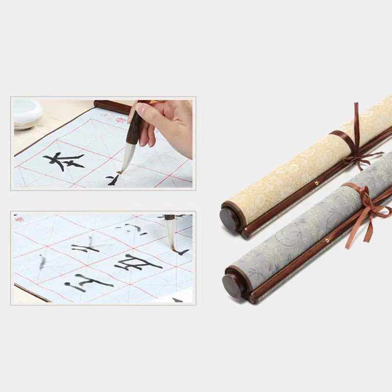 

Reusable Chinese Calligraphy Water Writing Cloth Brush Pen Copybook Bookmark Set
