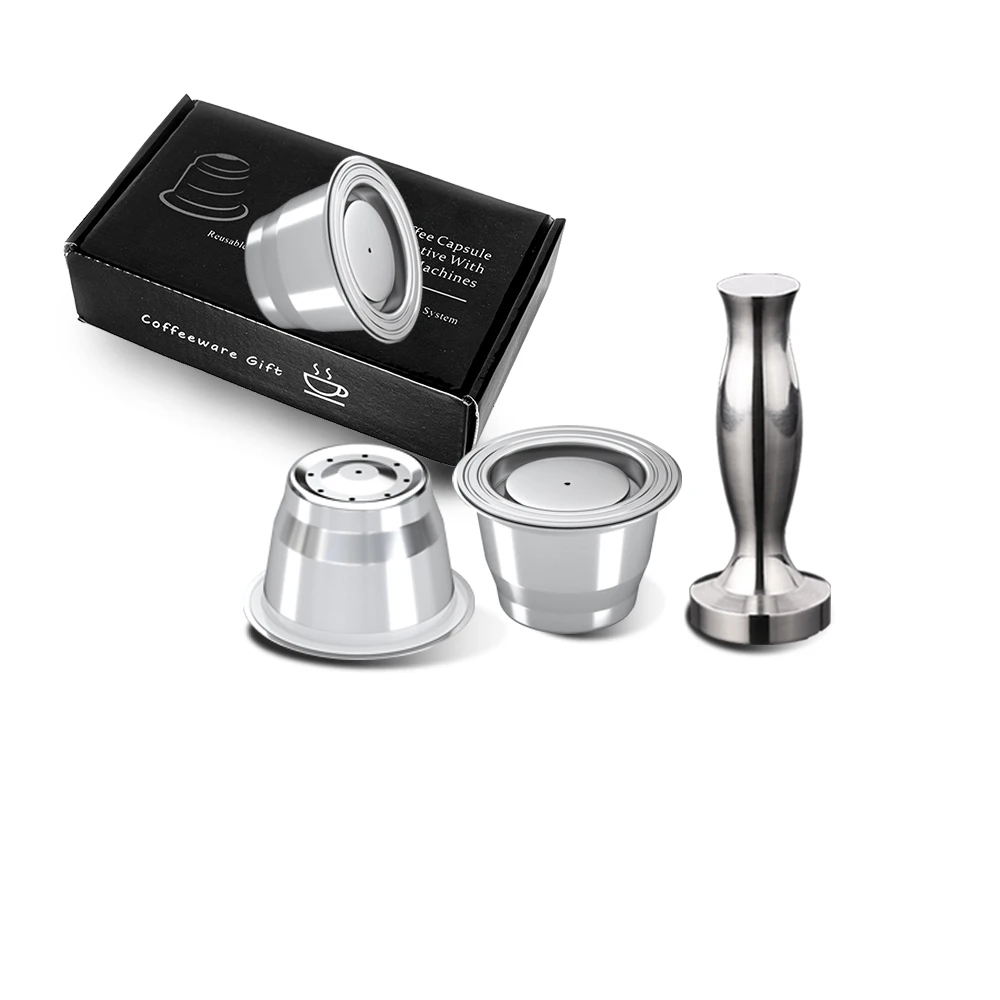 Nespresso Reusable Coffee Capsule Stainless Steel Refillable Filters Espresso Cup Fit For Inissia &amp Pixie Maker Machine | Дом и сад