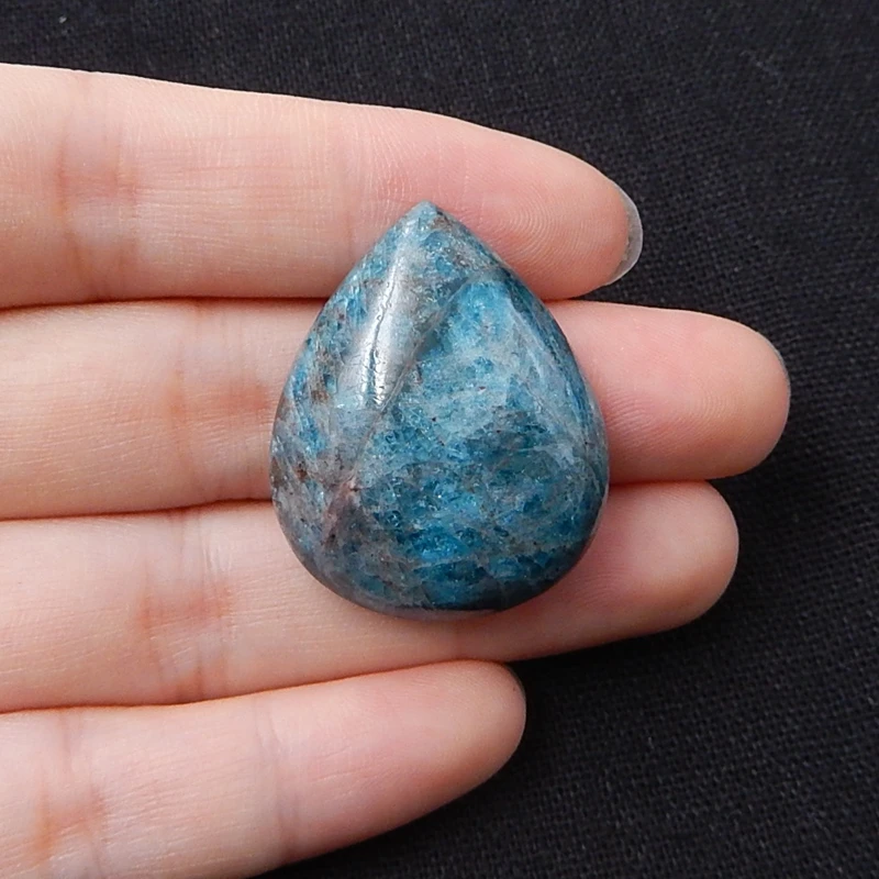 Распродажа 1 шт. натуральный камень Голубой Апатит драгоценный капля воды