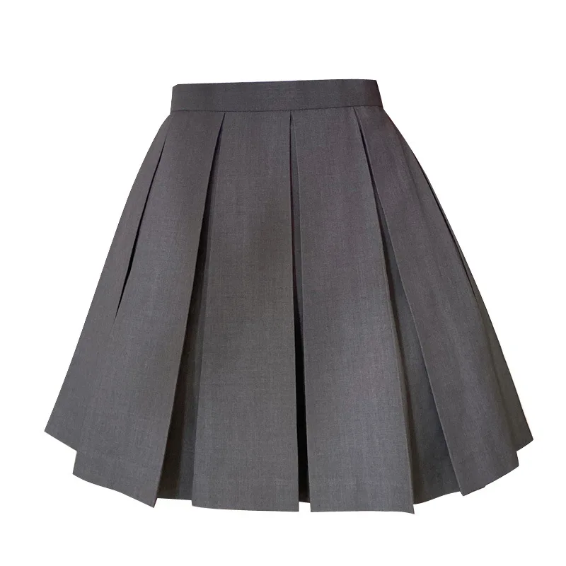 Летняя плиссированная юбка с высокой талией для девочек 4 цвета клетчатые юбки