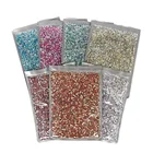 Оптом оптом AB Цвет 14400 шт в большой упаковке не Горячая фиксация Стразы ss16-ss30 с плоским основанием Хрустальный страз камень для ногтей свадьба