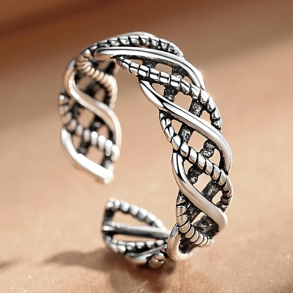 Металлические винтажные полые кольца со звездами для женщин и девочек