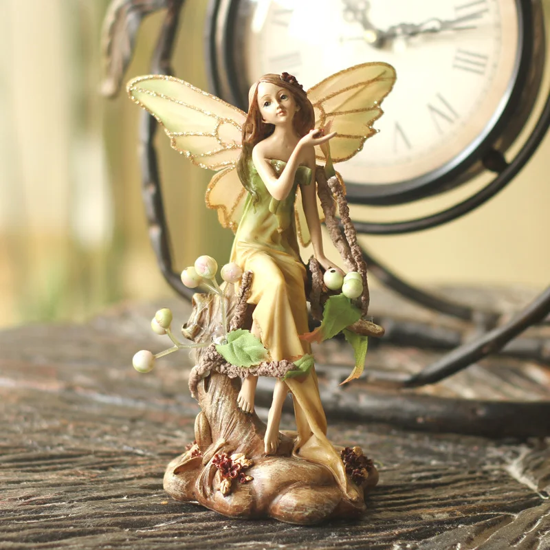 

Forest Girl Angel Jewelry Figurine Miniature Resin Crafts Wedding Home Decoration Accessories Wedding Gifts R4523