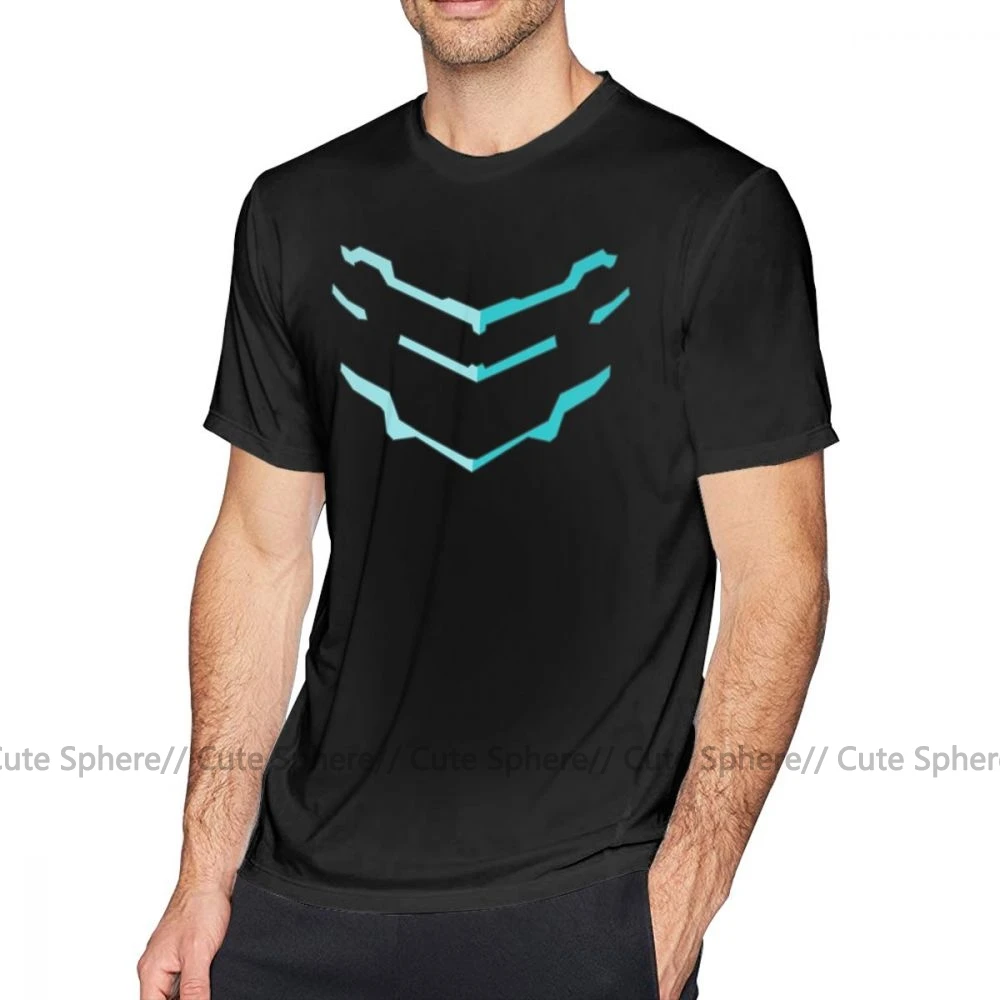 Dead Space футболка Deadly Space Deux футболка 6xl забавная модная футболка из 100 хлопка с коротким рукавом мужская графическая футболка - Цвет: Black