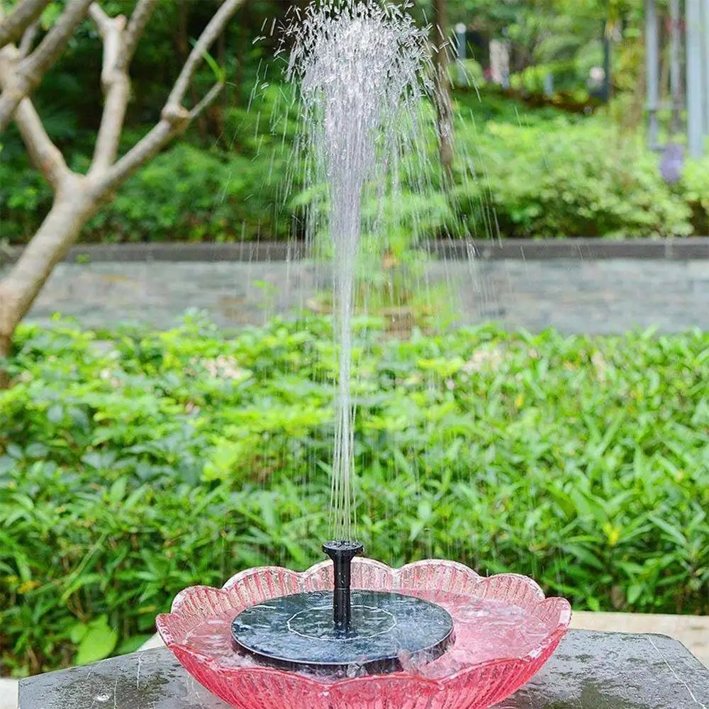 

Solar Fountain Solar Water Pump 7V Black Outdoor Lotus Leaf Energy Saving Aquarium Fish Tank Fountain Water Pump Durable