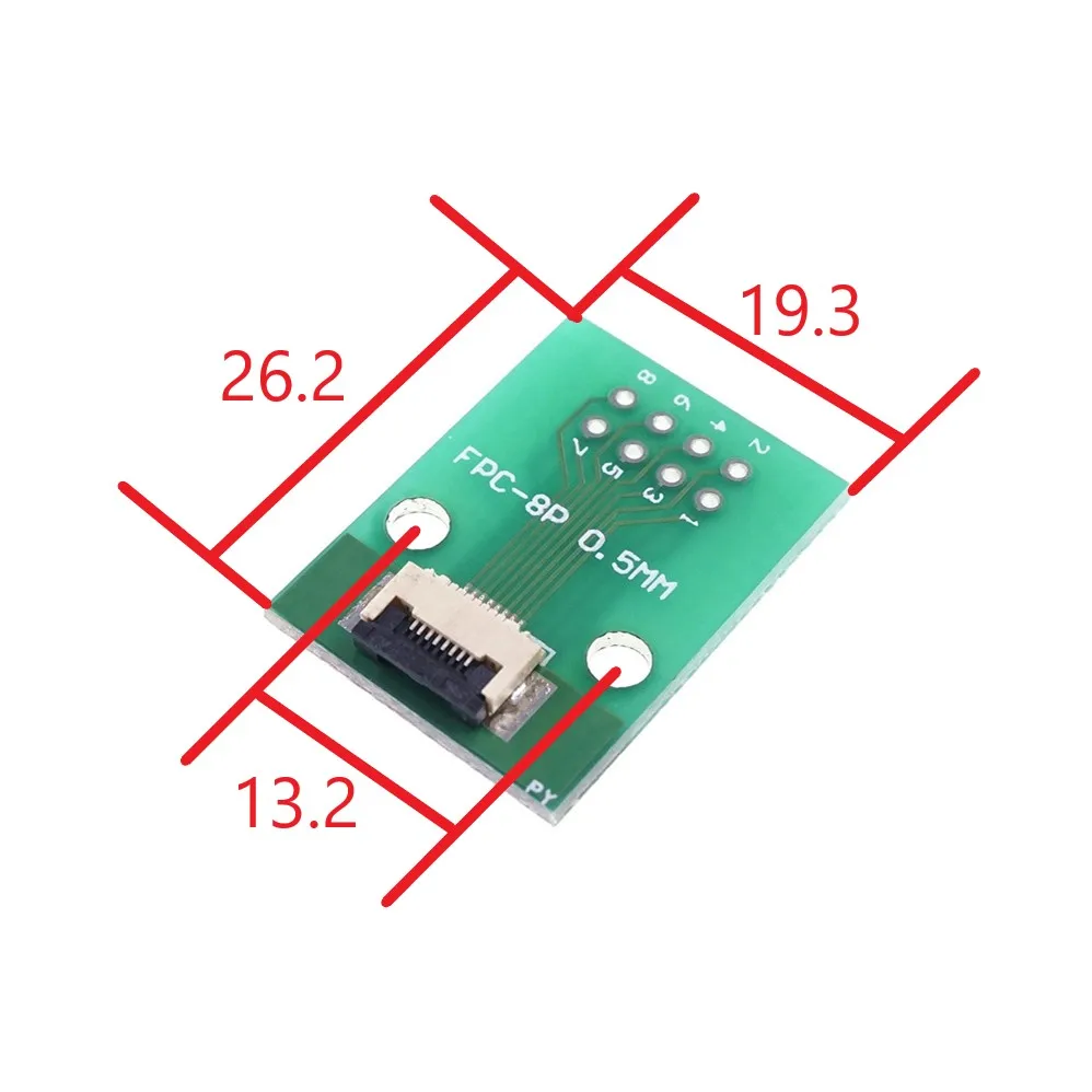 Гибкий плоский кабель FFC/FPC 2 шт. адаптер с 8 контактами от 0 5 мм до 54 x 2x4 контакта