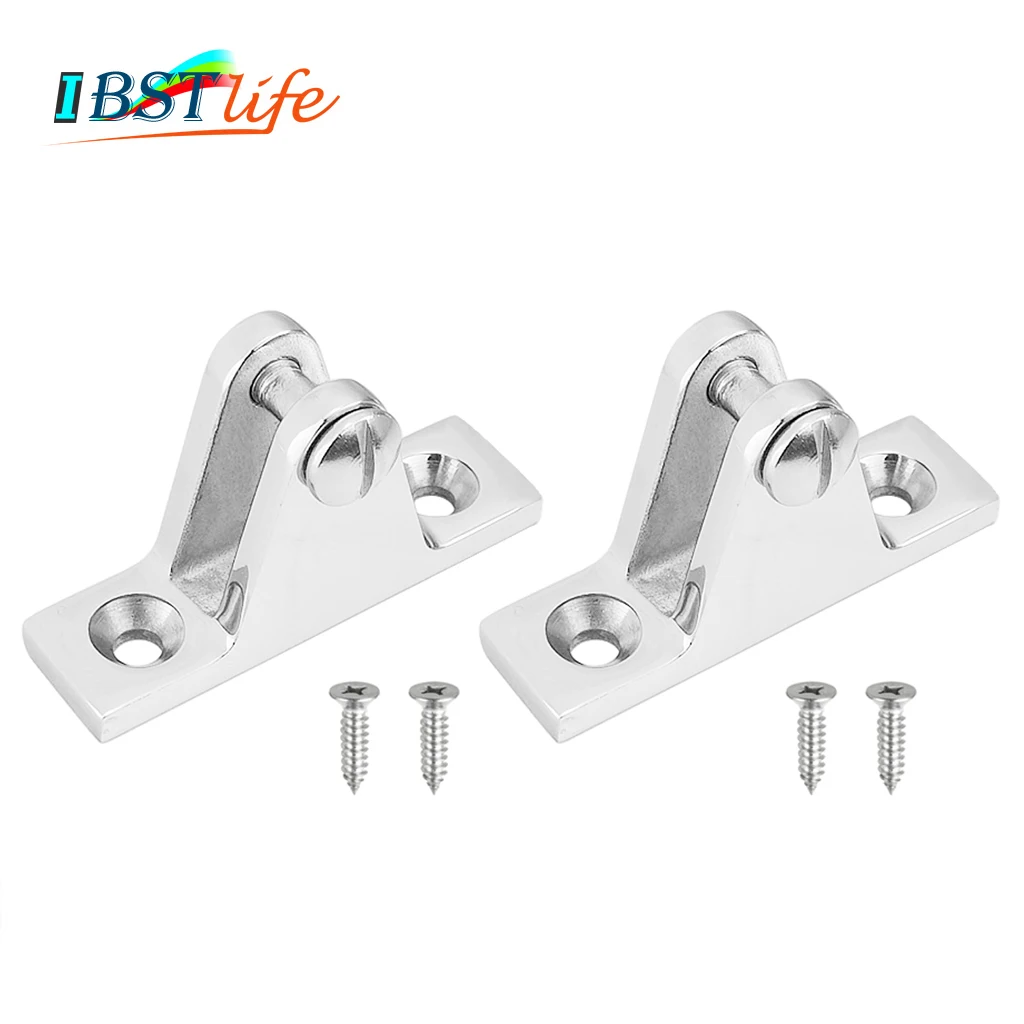 

2PCS Stainless Steel 316 Boat Bimini Top Fitting Deck Hinge Marine Kayak Canoe Boat Cover Bimini Sprayhood hardware Accessories