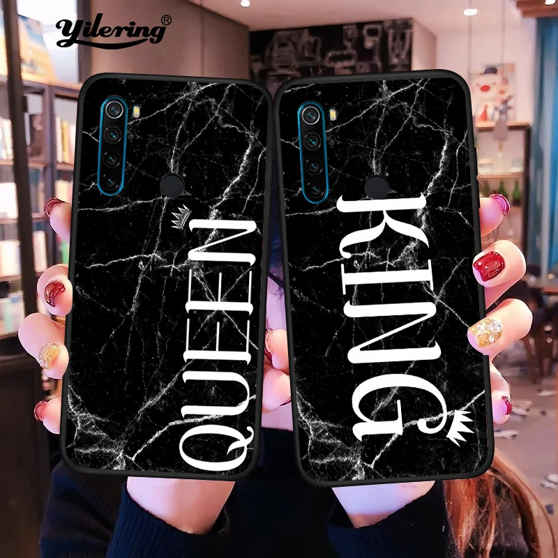King Queen текстура Телефон чехол для Xiaomi Redmi Note 8T 8 Pro 7 мягкий Бумажник телефона 8A 7A K20