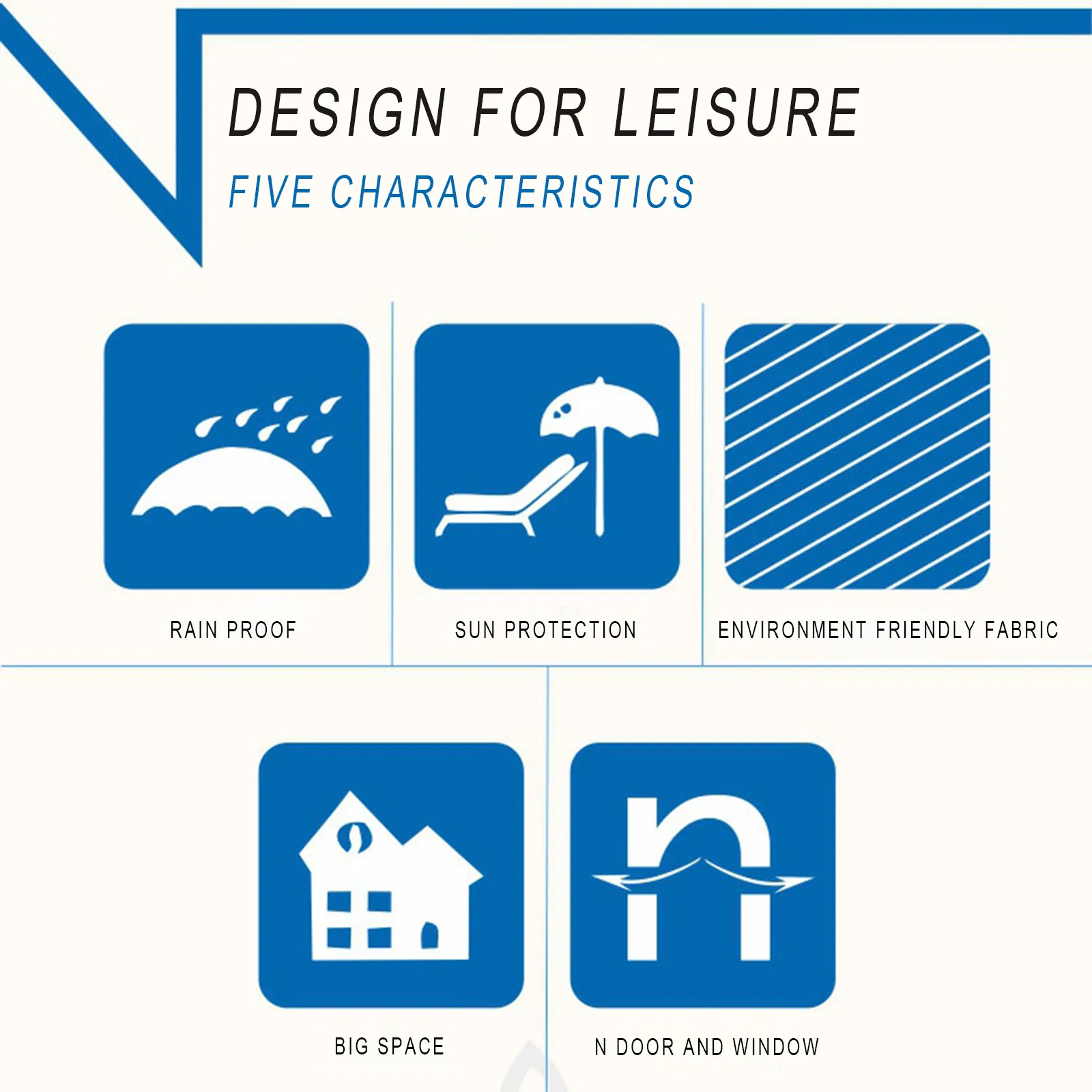 

3-4 Person Family Camping Beach Tents Sun Shelter Outdoors Canopy Waterproof Awning Quick Installation Ventilated Tent Tool #T3