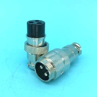 1 set high quality m20 gx20 3 pin docking connect aviation interface plug socket butt joint connector even joint