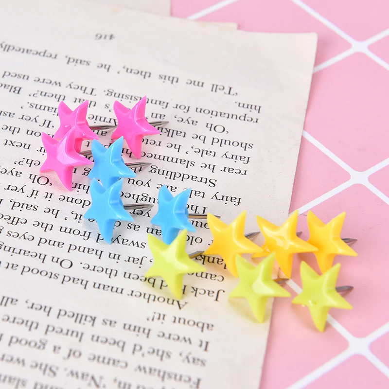 

12pcs Decorative Flower Star Shaped Push Pins for Cork Board Bulletin Boards Thumb Tacks Home and Office Supplies