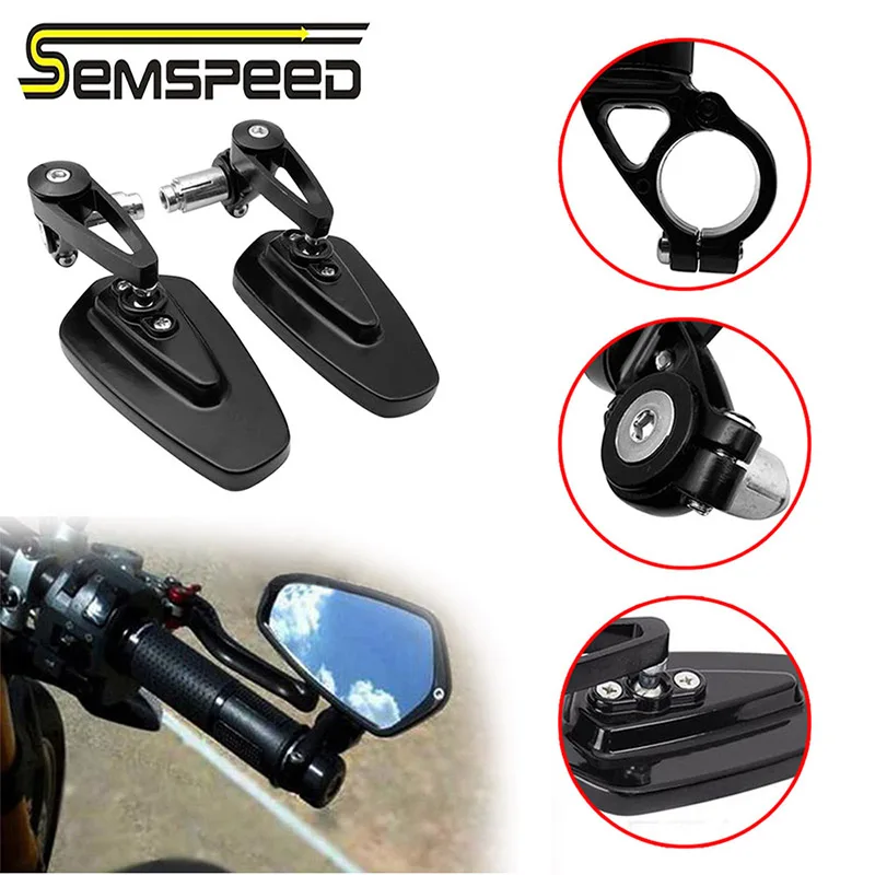 Semspeed Ручка Бар торцевые ручки боковые зеркала заднего вида для Yamaha XMAX 300 400