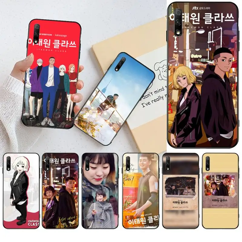 

HUAGETOP ins Korea itaewon class Luxury Unique Phone Cover For Huawei Nova 6se 7 7pro 7se honor 7A 8A 7C Prime2019