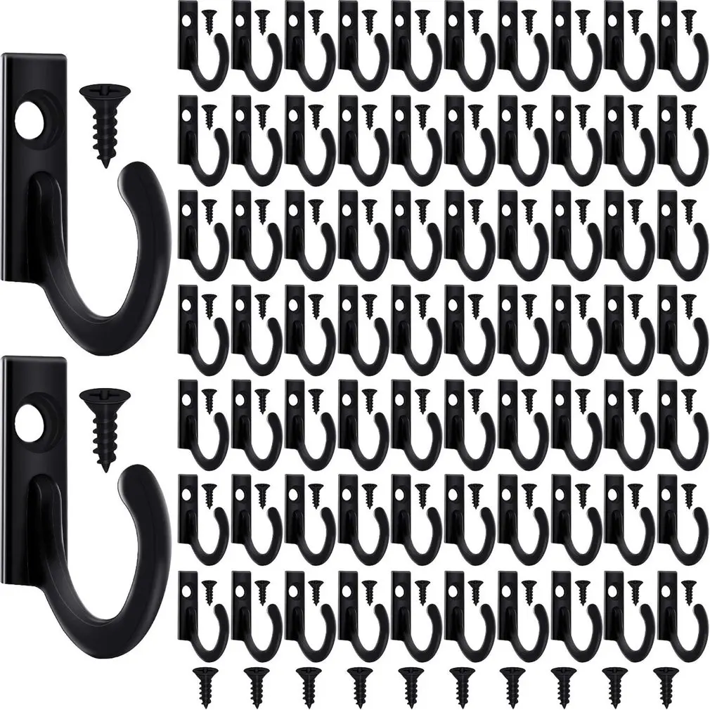 

50pc Hook Retro Antique Zinc Alloy Door Bedroom Hook Hanger Hook Coat Hat Bag Towel Hanger Bathroom Wall Hanging Hook Rack