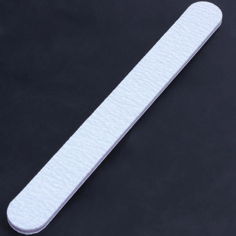 Пилки для ногтей двухсторонние 180/100 Грит серый прямые наждачные доски|Пилки и