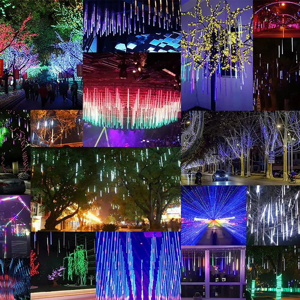 Дождь капля струнный светильник s светодиодный Метеоритный душ ламповый