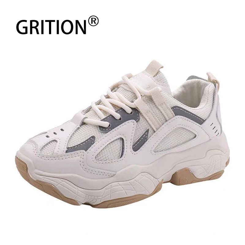 GRITION женская спортивная обувь светоотражающие кроссовки для бега на открытом