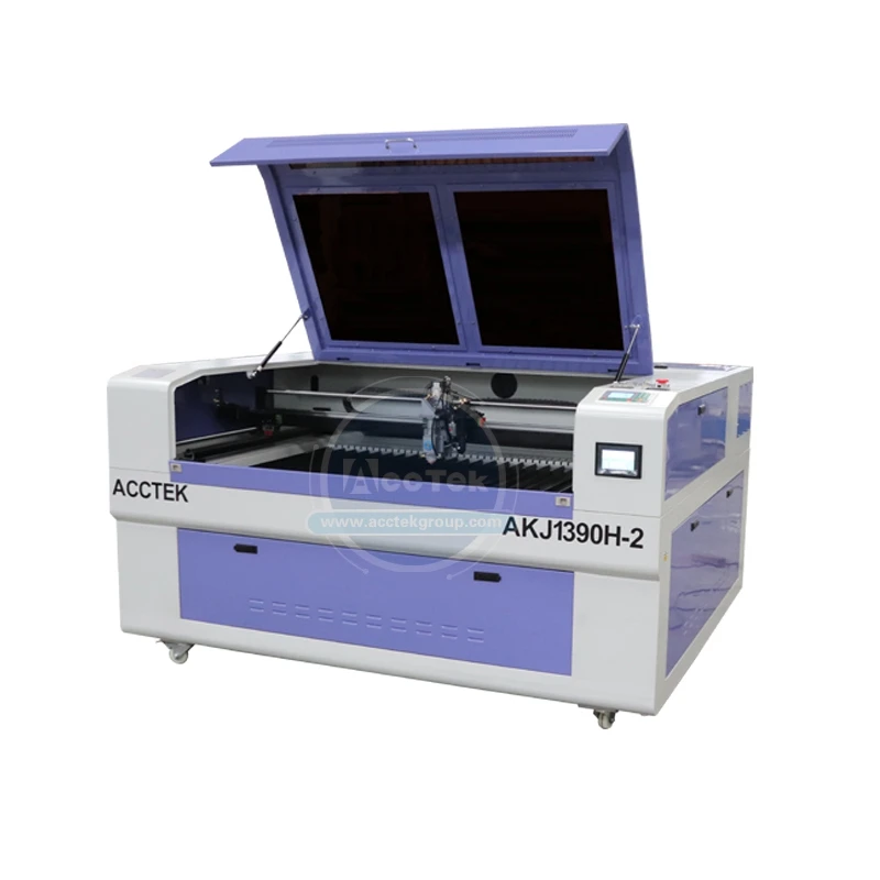 

China Jinan AccTek Laser Carving Cnc Machine AKJ1390H-2 with Working On Metal and Acrylic MDF Wood