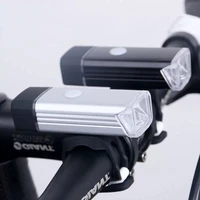 waterproof usb rechargeable bicycle headlight strong light highlight car headlight aluminum alloy lighting warning light