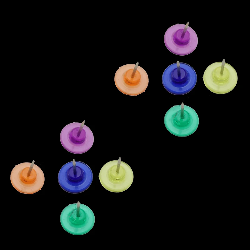 Прозрачная цветная штифт-булавка I-образная штифт для ногтей quiteAZ Большой Цвет