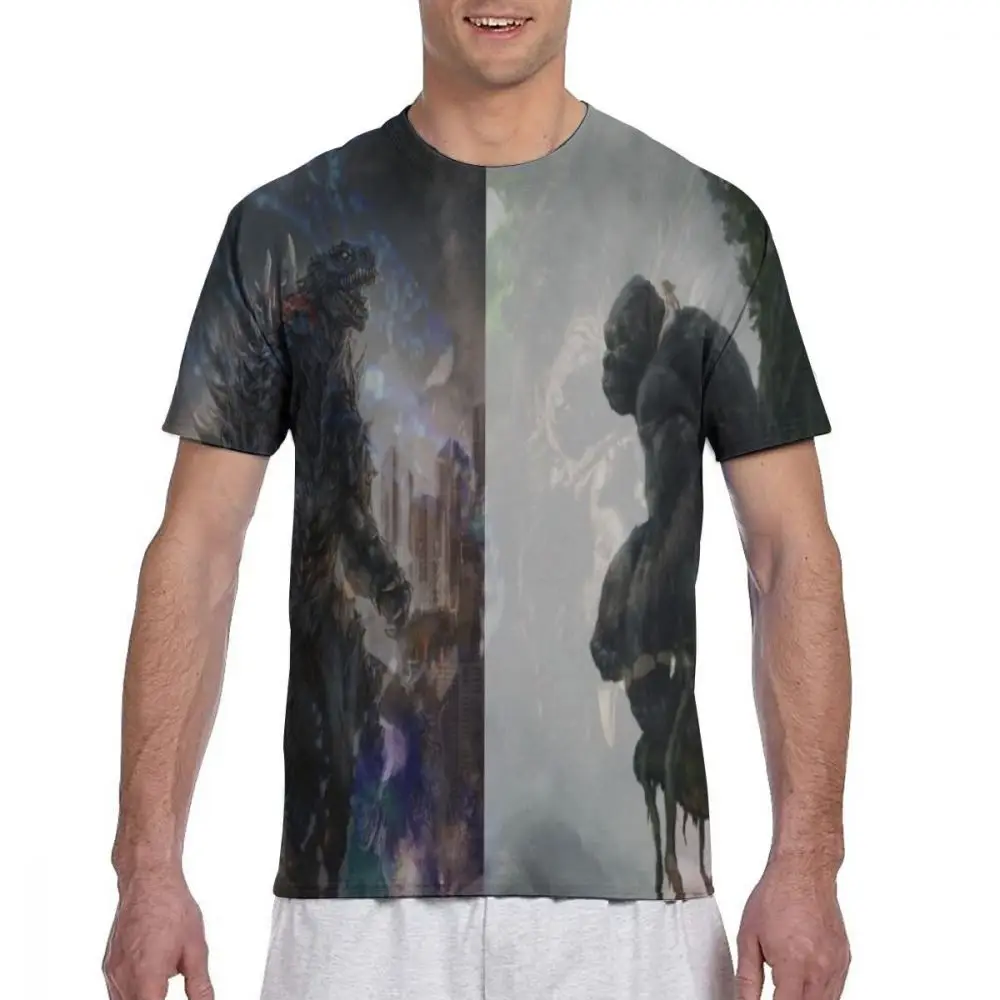 shirt7 Г. Mr. Q пользовательские Godzilla фигурки футболки мужские Круглый вырез черные футболки Godzilla Vs King Kong одежда повседневные Модные топы - Цвет: shirt7
