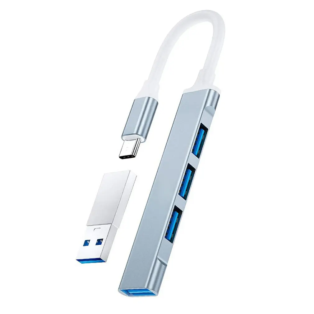 

USB C HUB 3.0 Type C 4 Port Multi Splitter Adapter OTG For Lenovo Xiaomi Macbook Pro 13 15 Air Pro PC Computer Accessories