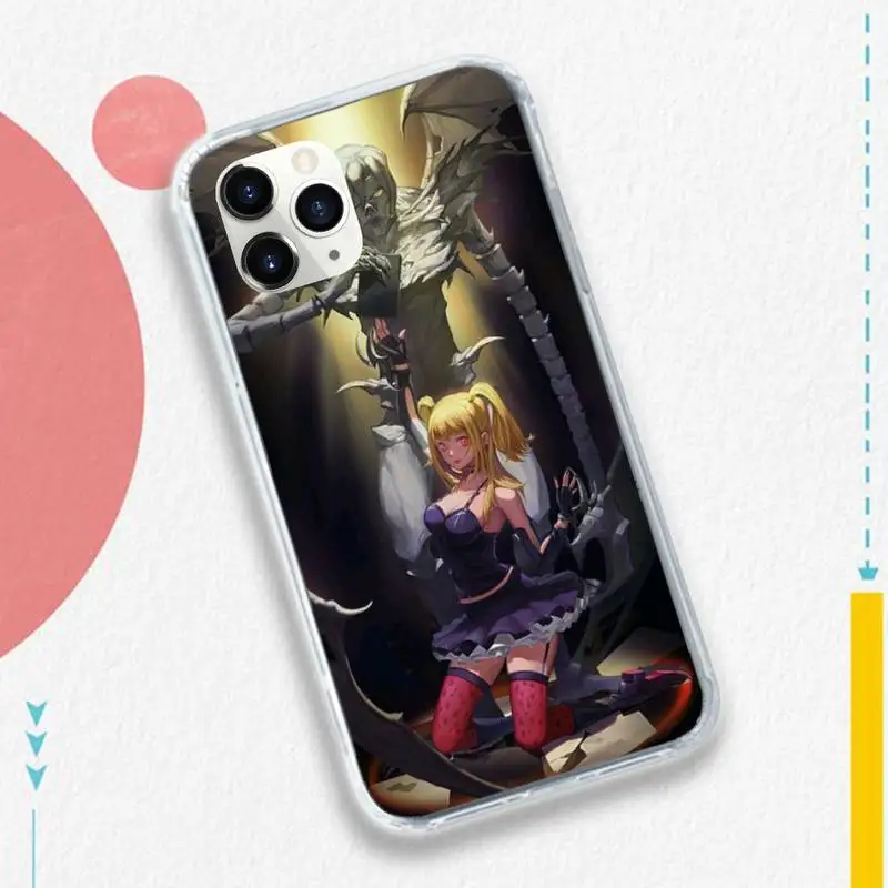 

rem and misa death note Anime Phone Case for iPhone 11 12 pro XS MAX 8 7 6 6S Plus X 5S SE 2020 XR