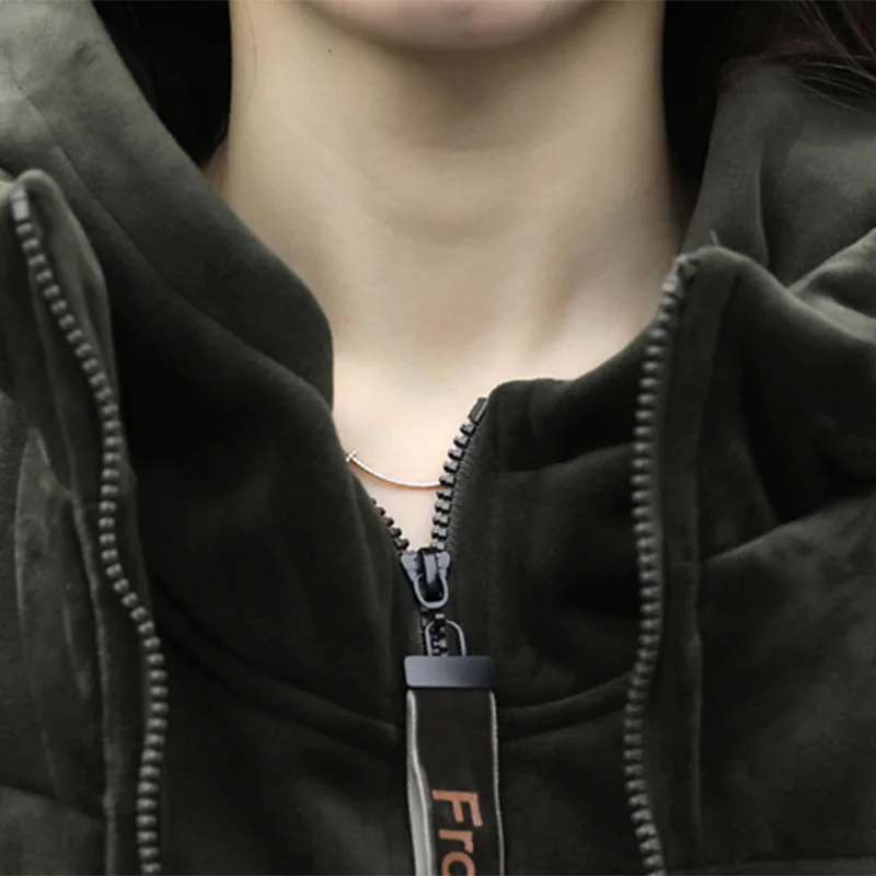 Женский зимний теплый спортивный костюм размера плюс модный топ с капюшоном и