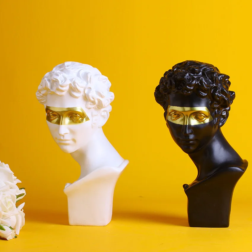 giuliano medici statue david resin statues for decoration david head sculpture figurine nordic decoration home accessories free global shipping