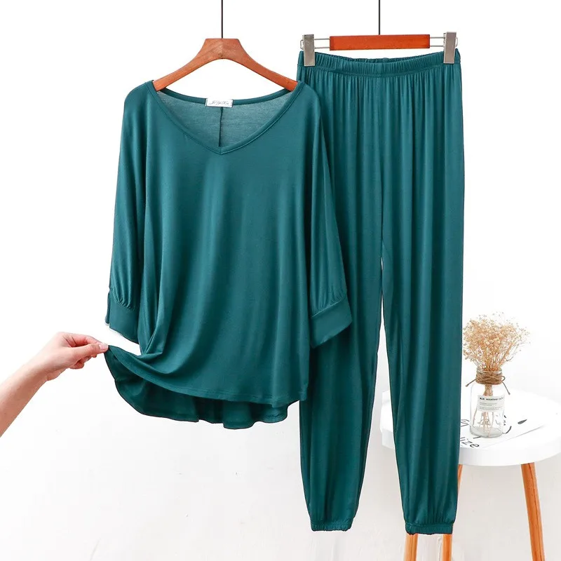 Новинка 2021 летняя домашняя одежда для женщин Весенняя Модальная Пижама костюм