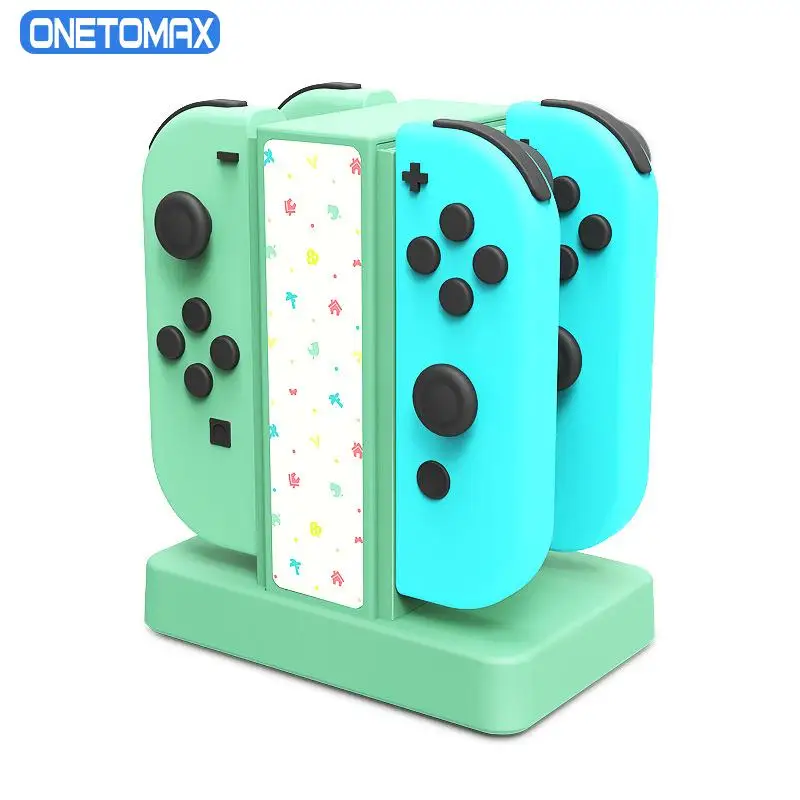 

4 in 1 Charger Stand For Nintendo Switch Joy-Con Controller Animal Crossing Charging Dock Station For Nintend Switch Accessories