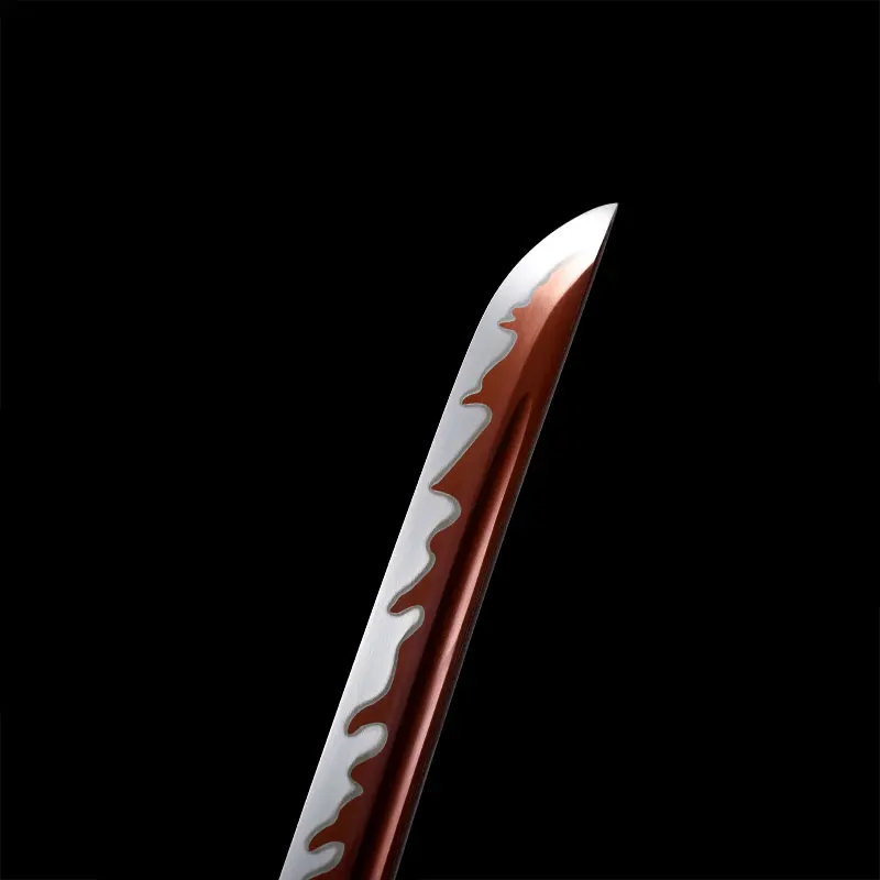 

Katana Real Steel Japanese Sword Handmade 1060 High Carbon Steel red Full Tang Blade Samurai Sharpness Home Decor