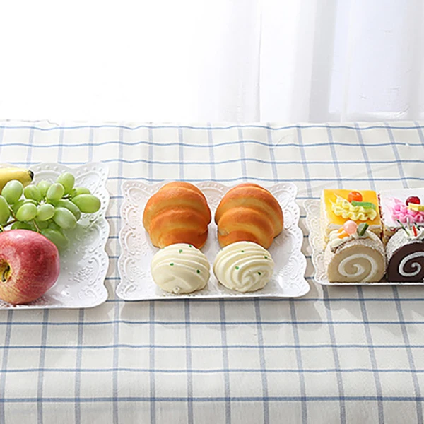 Европейский поднос пластиковая сервировочная тарелка подставка для торта лоток