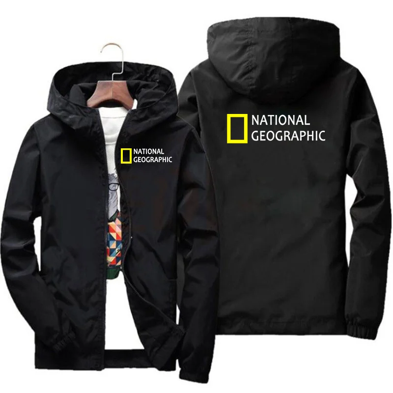 National Geographic Jacket Mens Survey Expedition Scholar Top Fashion Outdoor Clothing Funny Windbreaker Hoodie Hot | Мужская одежда